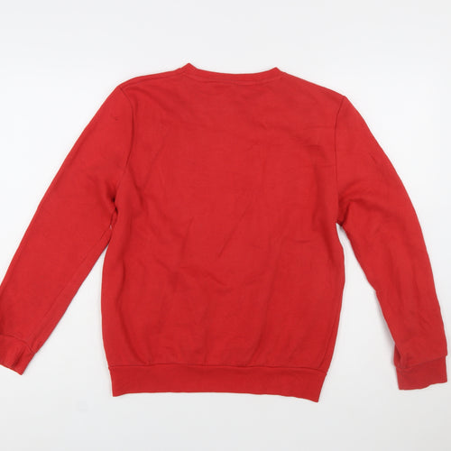 Primark Women Red Mickey Mouse Graphic Pullover Sweatshirt Size S