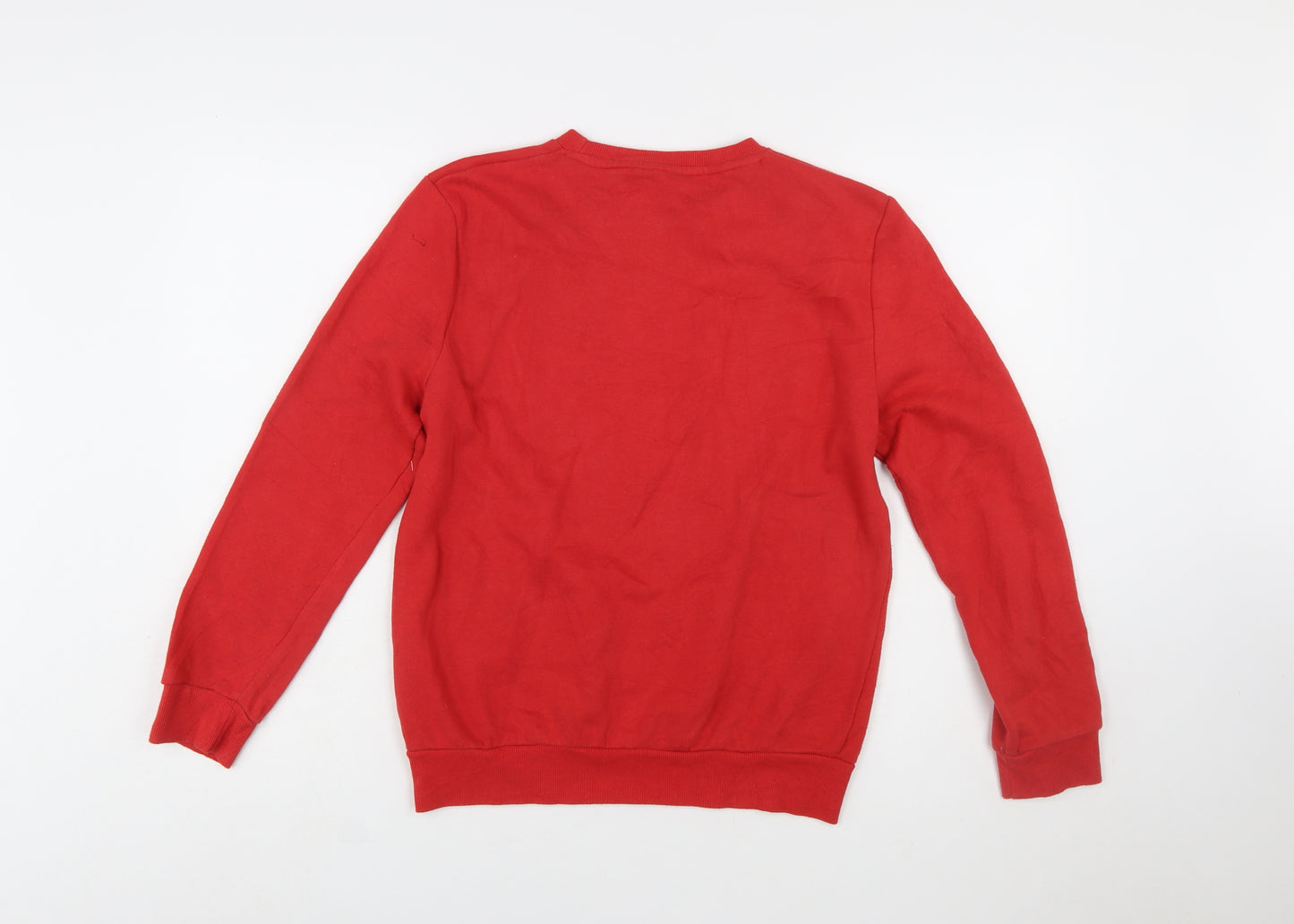 Primark Women Red Mickey Mouse Graphic Pullover Sweatshirt Size S