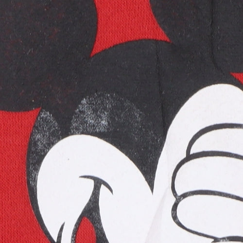 Primark Women Red Mickey Mouse Graphic Pullover Sweatshirt Size S