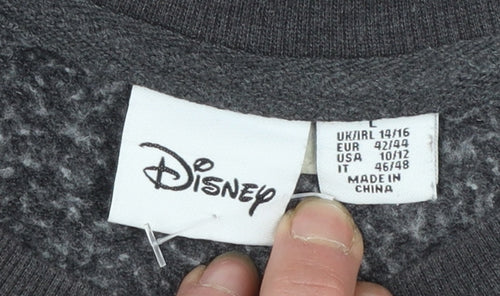 Primark Disney Women’s Black Minnie Mouse Pullover Sweatshirt Size L 14/16