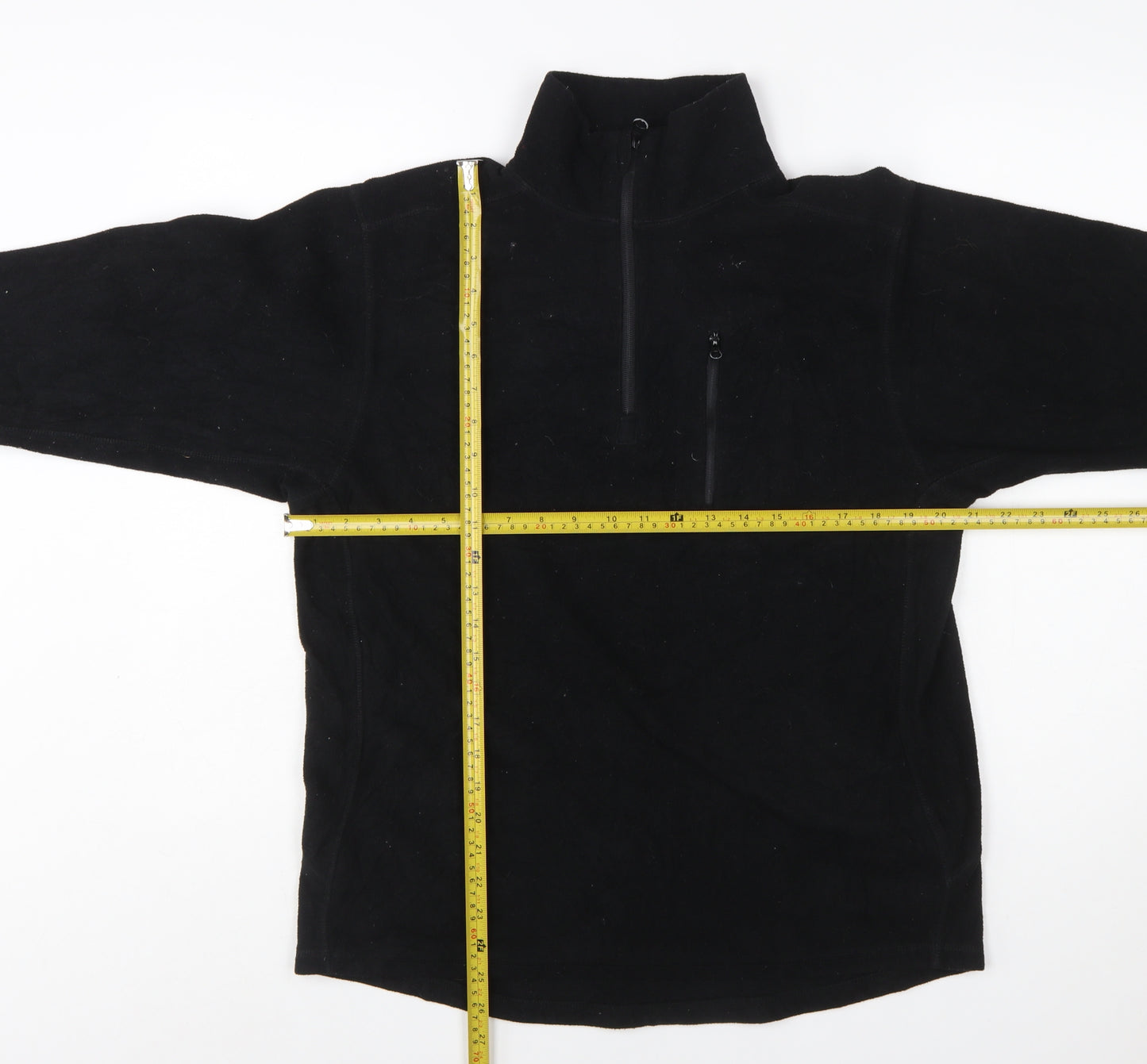 Condor Men's Black Fleece 1/4 Zip Pullover Sweatshirt Size L