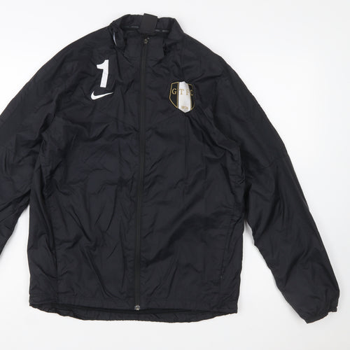 Nike Boys Black XL 13-15 Years Football Track Jacket Windproof