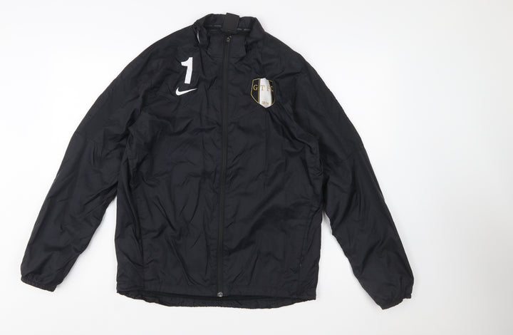 Nike Boys Black XL 13-15 Years Football Track Jacket Windproof