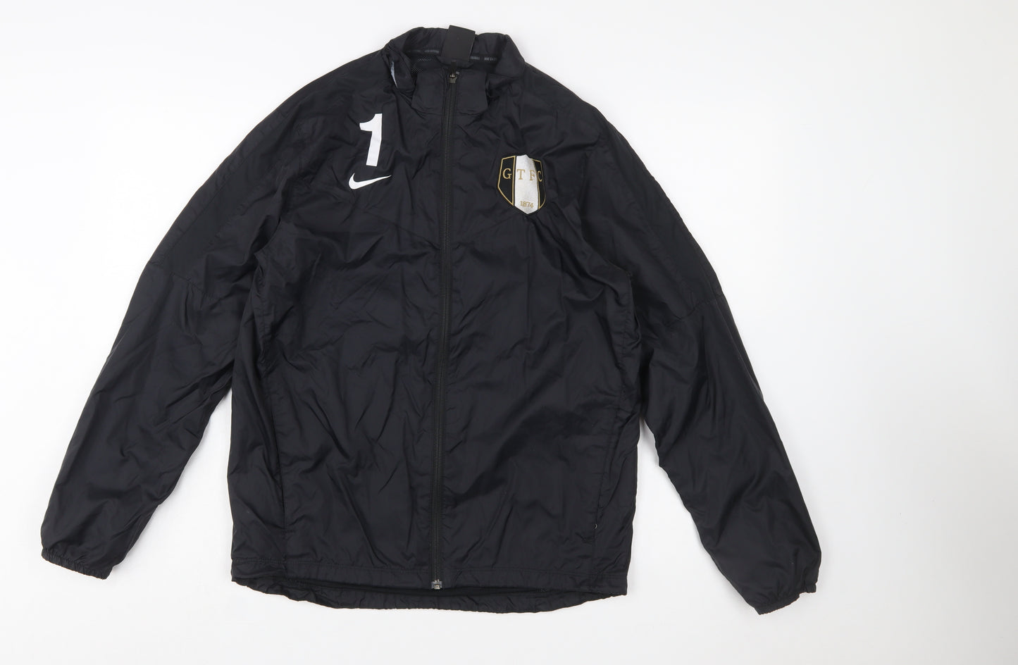 Nike Boys Black XL 13-15 Years Football Track Jacket Windproof