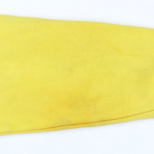 Nike Mens Yellow Pullover Hoodie M Hooded Fleece Sweatshirt