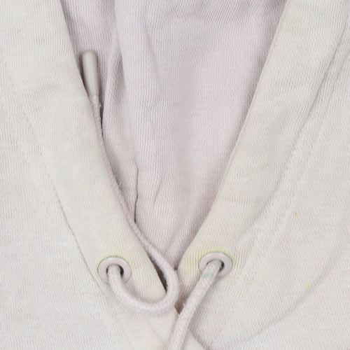 Nike Womens Pink Pullover Hoodie XS Cotton Blend Logo Sweatshirt