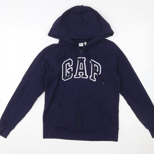 GAP Womens Navy Blue Full Zip Hoodie Small Classic Style