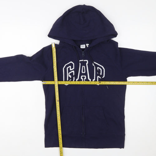 GAP Womens Navy Blue Full Zip Hoodie Small Classic Style