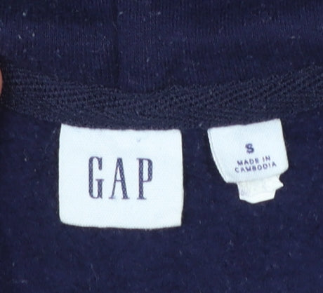 GAP Womens Navy Blue Full Zip Hoodie Small Classic Style