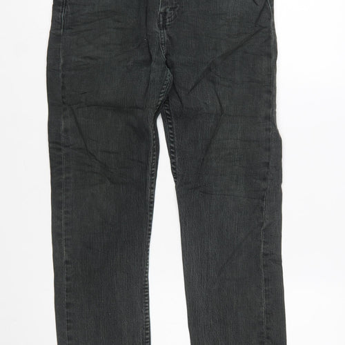 Levi Strauss Men's Black 32x30 Straight Fit Denim Jeans