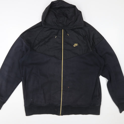 Nike Womens Black Full Zip Hoodie XL Sportswear Jacket