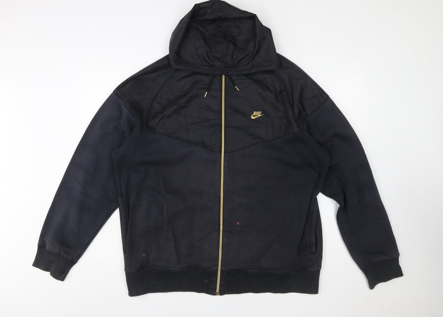 Nike Womens Black Full Zip Hoodie XL Sportswear Jacket