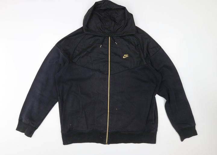 Nike Womens Black Full Zip Hoodie XL Sportswear Jacket