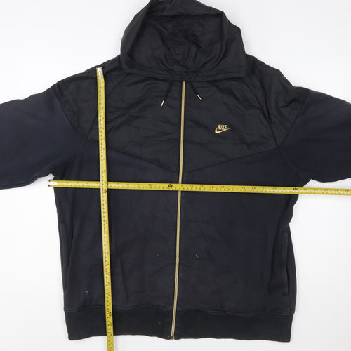 Nike Womens Black Full Zip Hoodie XL Sportswear Jacket