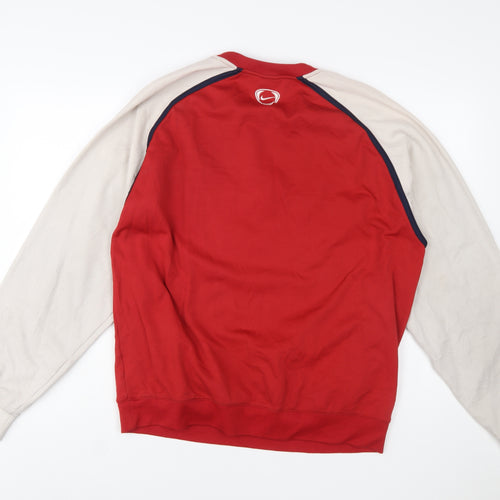 Nike Men's Red Pullover Sweatshirt L Long Sleeve Sports Style