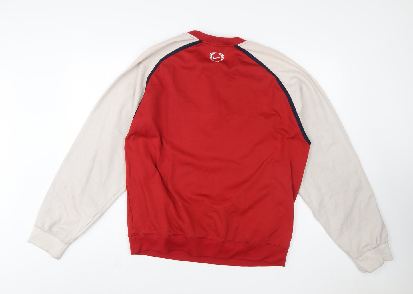 Nike Men's Red Pullover Sweatshirt L Long Sleeve Sports Style