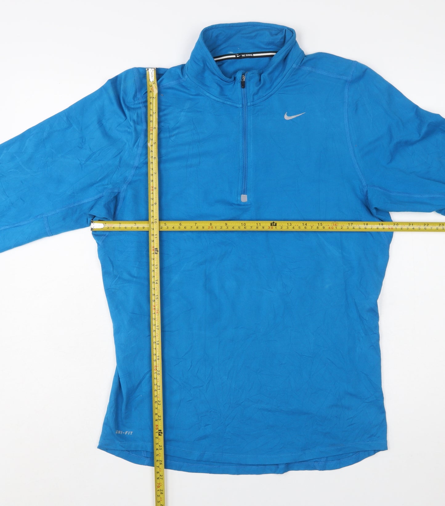 Nike Men's Blue Dri-FIT 1/4 Zip Running Sweatshirt Size S