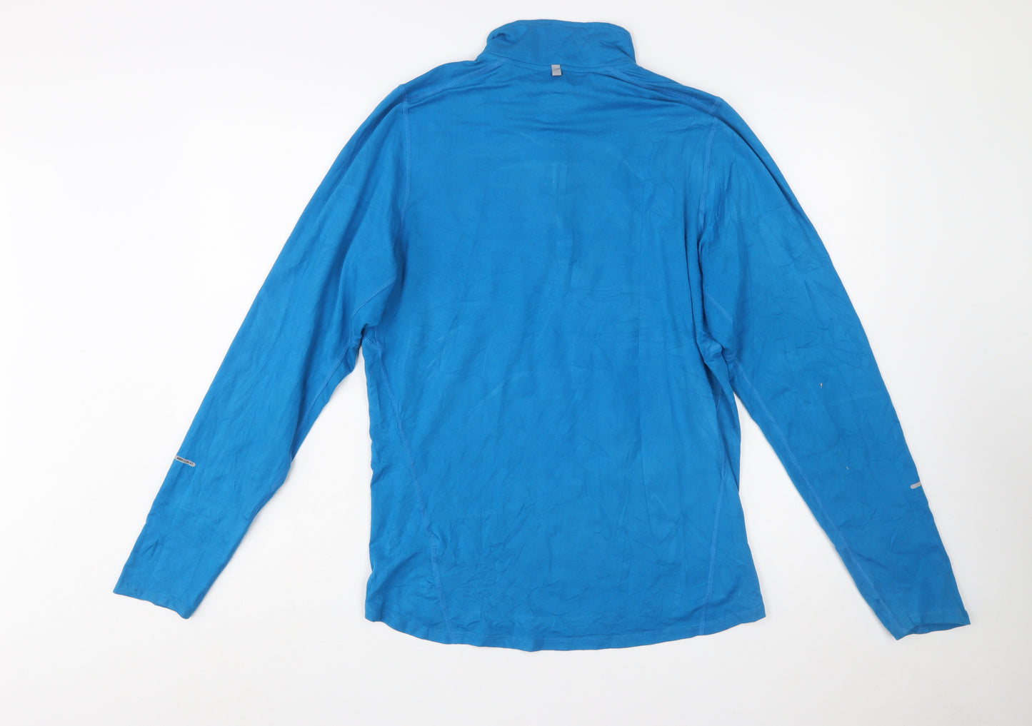 Nike Men's Blue Dri-FIT 1/4 Zip Running Sweatshirt Size S