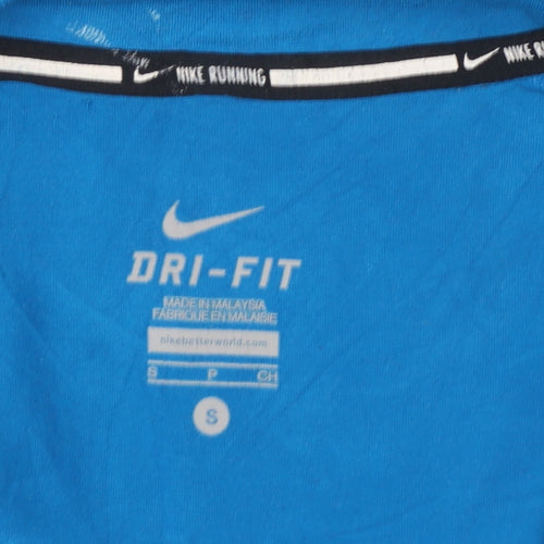 Nike Men's Blue Dri-FIT 1/4 Zip Running Sweatshirt Size S