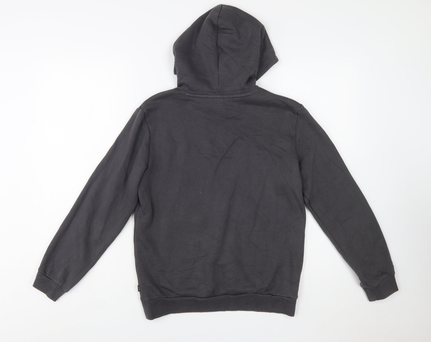 Puma Boys Black Pullover Hoodie Size 13-14 Years Cotton Blend