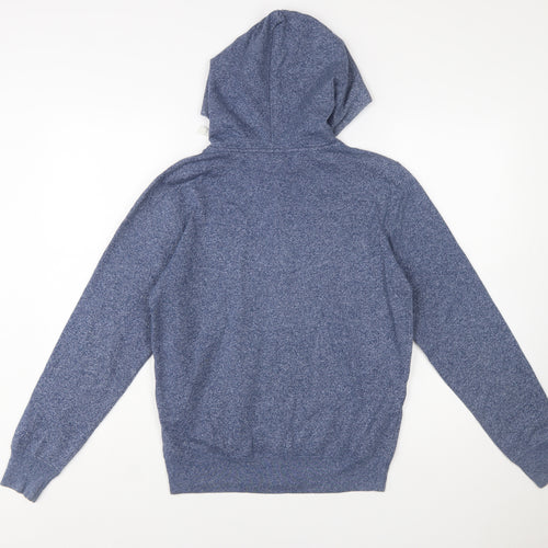 Champion Women's Blue Small Full Zip Hoodie Cotton Blend