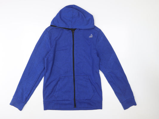 Reebok Men's Blue Full Zip Hoodie Size S Lightweight Sportswear