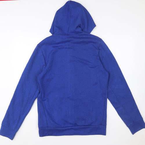Reebok Men's Blue Full Zip Hoodie Size S Lightweight Sportswear