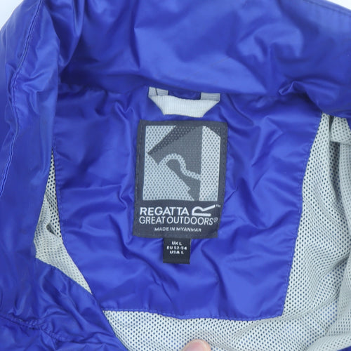 Regatta Men's Blue L Lightweight Windbreaker Jacket Outdoor Hiking