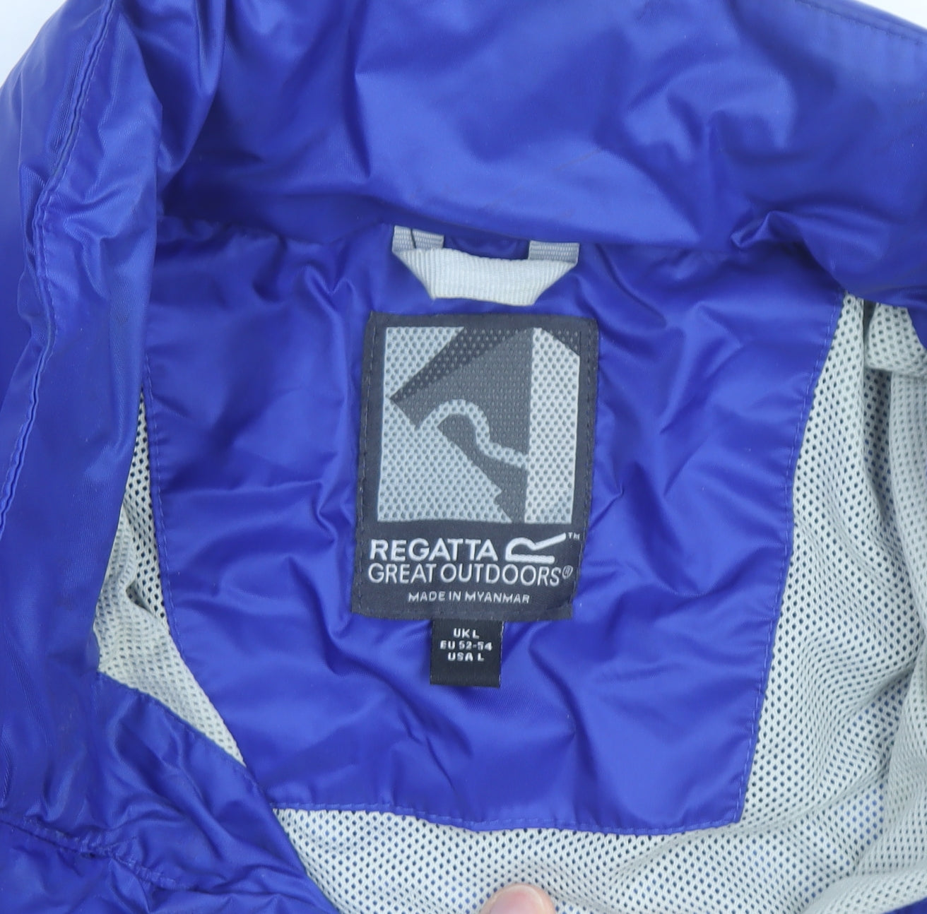 Regatta Men's Blue L Lightweight Windbreaker Jacket Outdoor Hiking