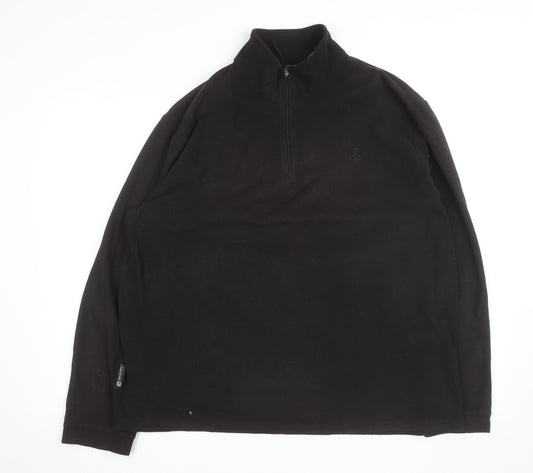 Mountain Essentials Men's Black XL Fleece 1/4 Zip Active Jacket