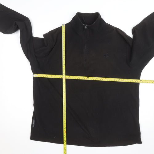 Mountain Essentials Men's Black XL Fleece 1/4 Zip Active Jacket