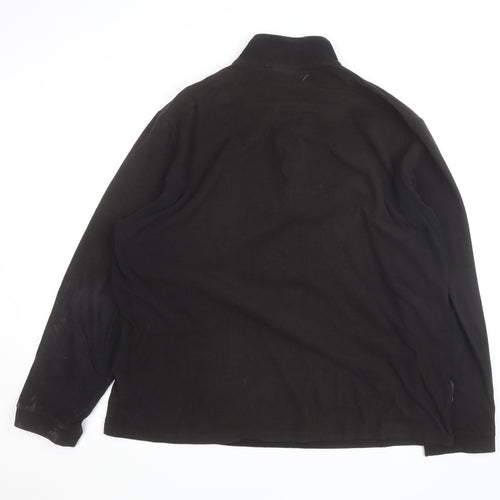 Mountain Essentials Men's Black XL Fleece 1/4 Zip Active Jacket