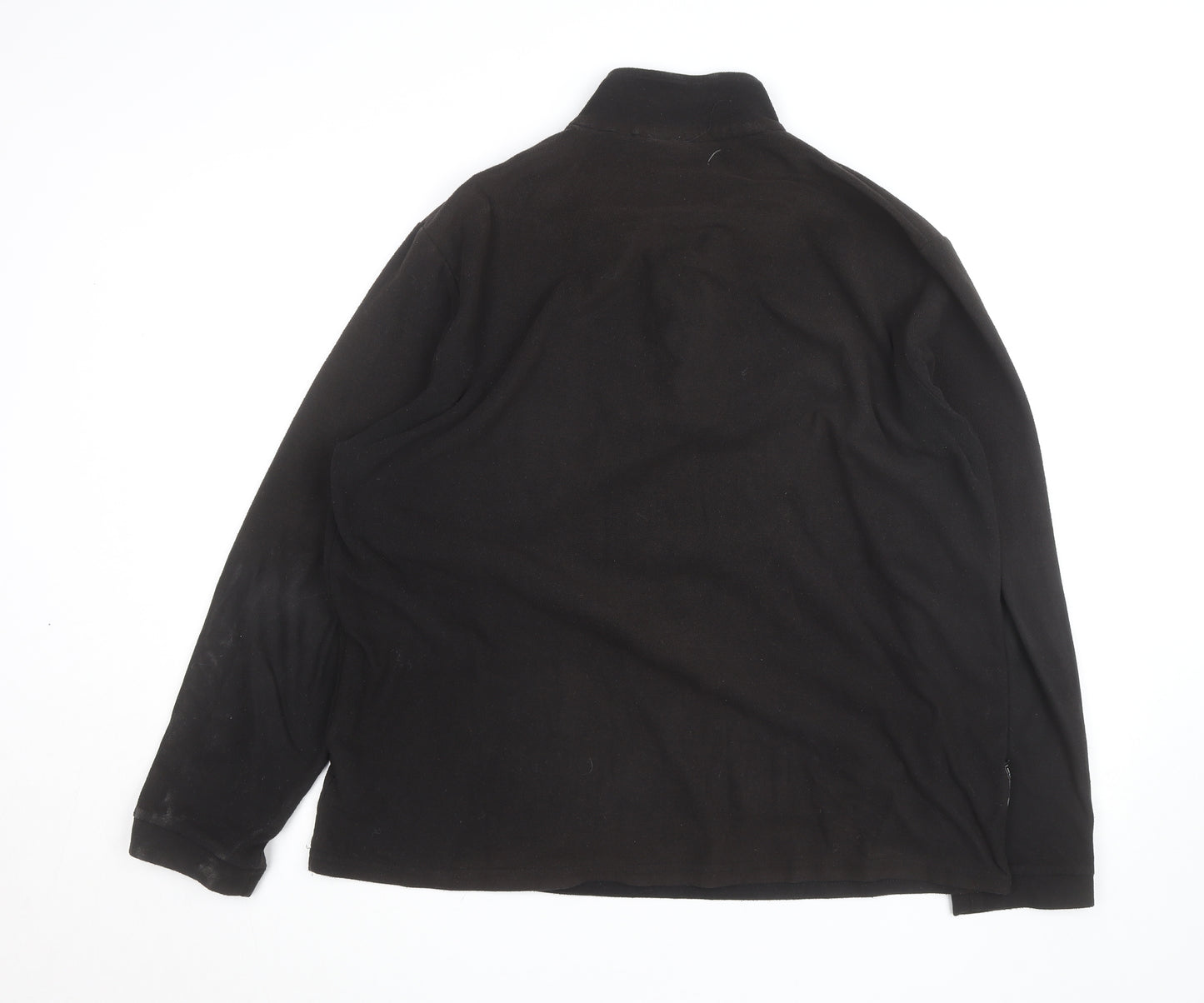 Mountain Essentials Men's Black XL Fleece 1/4 Zip Active Jacket