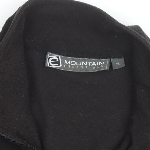 Mountain Essentials Men's Black XL Fleece 1/4 Zip Active Jacket