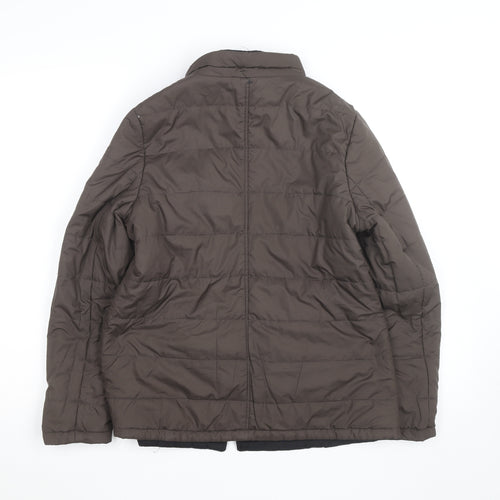 Marks & Spencer Women's Brown Petite Puffer Jacket UK 10