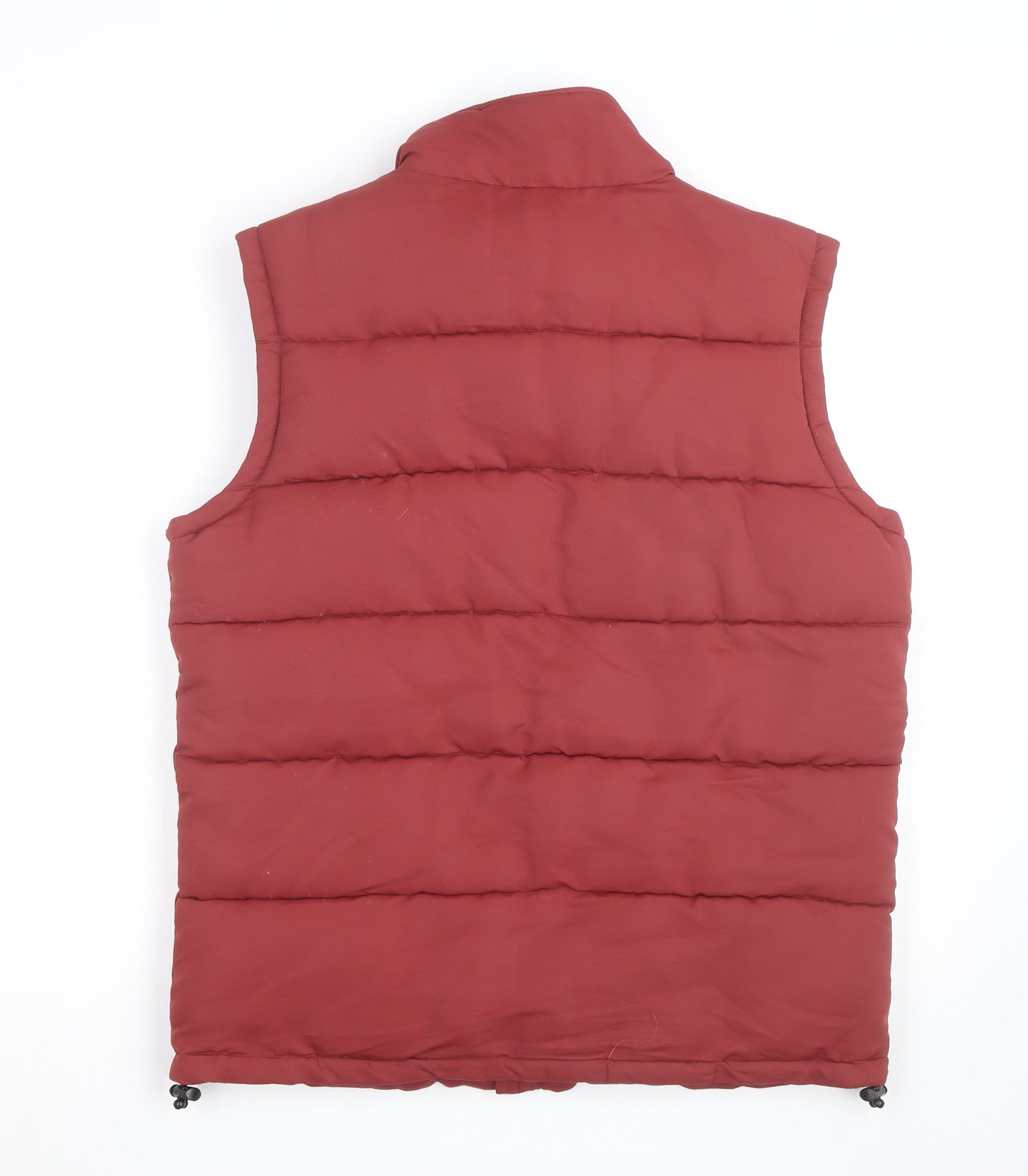 Tu Men's Red Puffer Waistcoat Gilet M Polyester Outdoor Casual