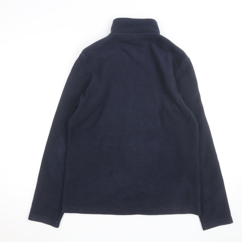 Cotton Traders Womens Blue Size 12 Fleece Full Zip Jacket
