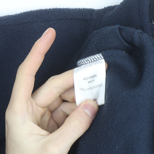 Cotton Traders Womens Blue Size 12 Fleece Full Zip Jacket