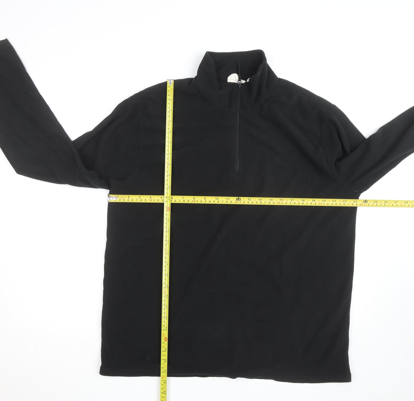 Mountain Warehouse Men's Black L Fleece 1/4 Zip Pullover Jacket