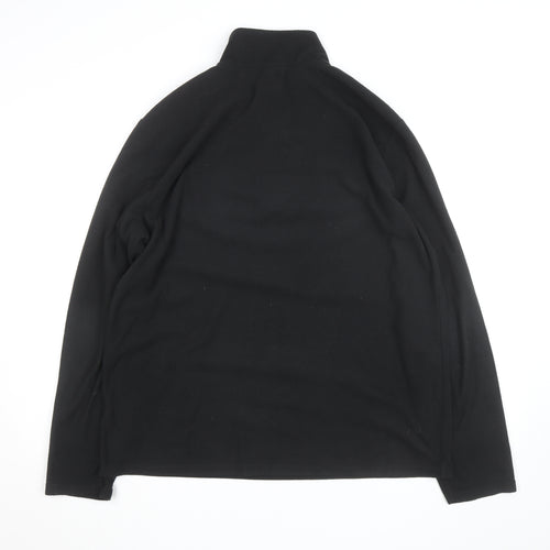 Mountain Warehouse Men's Black L Fleece 1/4 Zip Pullover Jacket