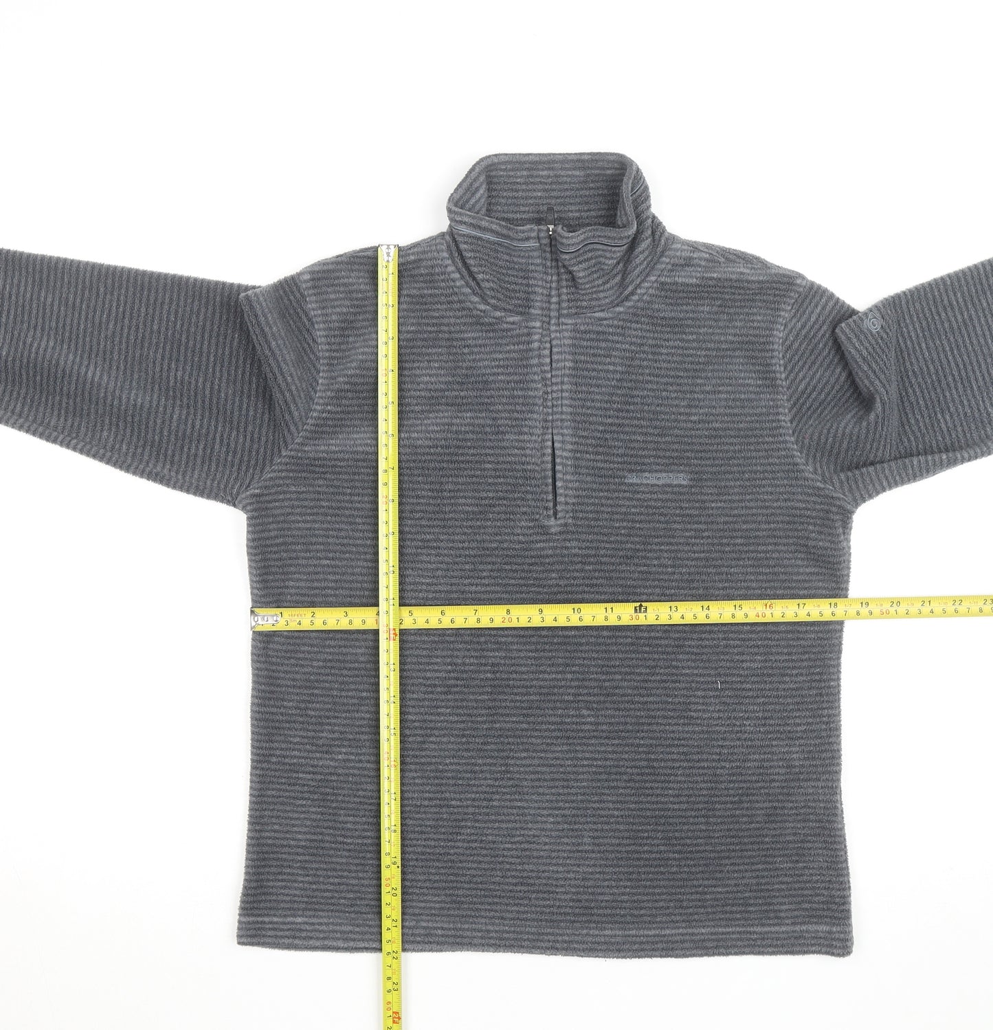 Craghoppers Womens Grey Fleece Half Zip Activewear Jacket UK 12