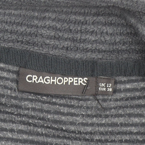 Craghoppers Womens Grey Fleece Half Zip Activewear Jacket UK 12