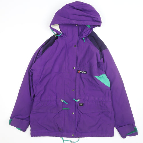 Berghaus Men’s Purple Waterproof 90s Gore-Tex Hooded Jacket L