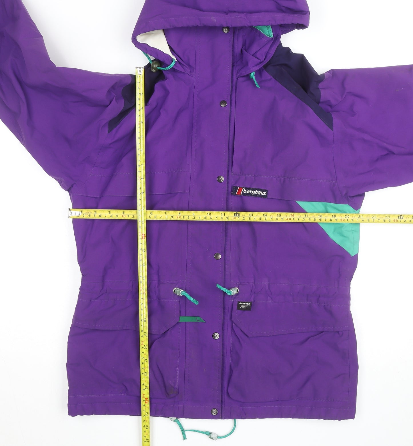 Berghaus Men’s Purple Waterproof 90s Gore-Tex Hooded Jacket L