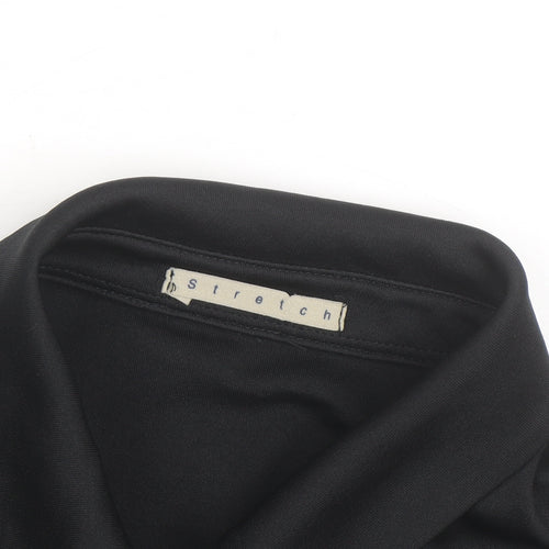 St. Bernard Women's Black Stretch Button-Up Shirt Size 14