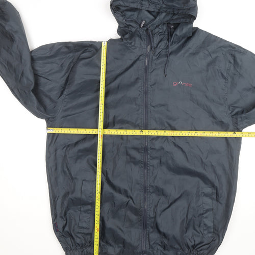Granite Outdoors Women's Blue Hooded Windbreaker Jacket Size 16