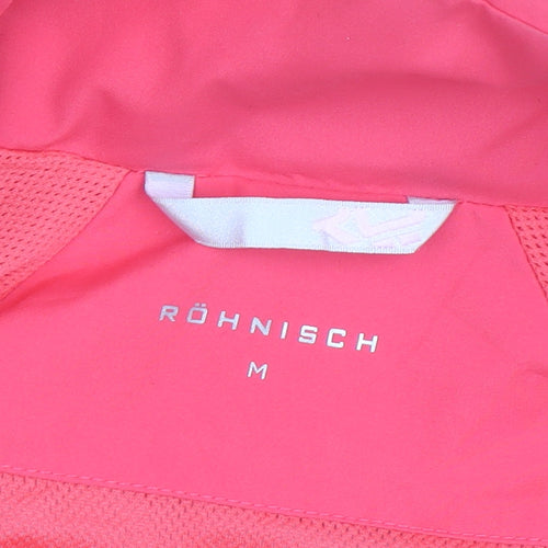 Röhnisch Women Pink Hooded Waterproof Mid-Length Rain Jacket M