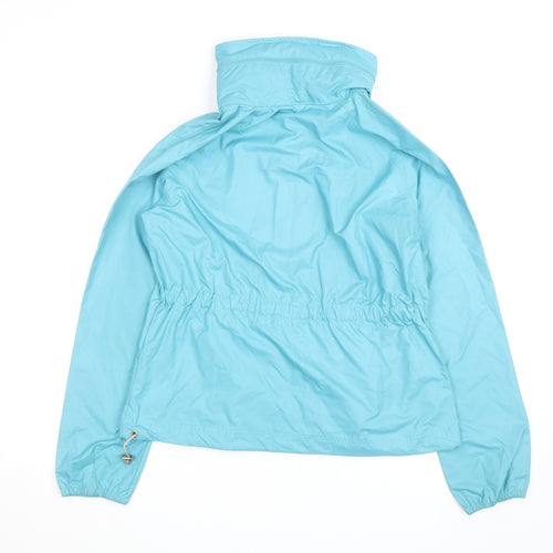 Reebok Women’s Blue Windbreaker Jacket Size 12 Lightweight Zip Casual