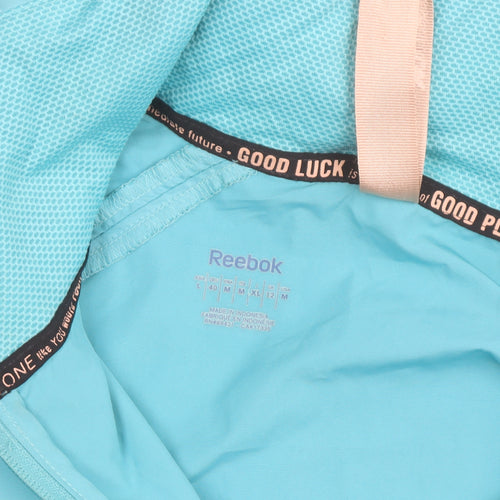 Reebok Women’s Blue Windbreaker Jacket Size 12 Lightweight Zip Casual