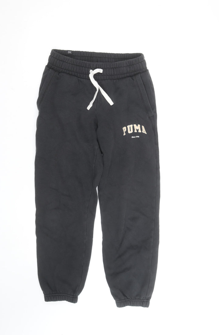 Puma Men's Black XS Jogger Sweatpants Fleece Activewear Trousers